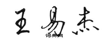 駱恆光王易傑行書個性簽名怎么寫