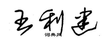 朱錫榮王利建草書個性簽名怎么寫