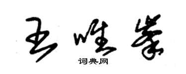 朱錫榮王唯峰草書個性簽名怎么寫