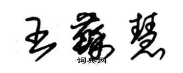 朱錫榮王蘇慧草書個性簽名怎么寫