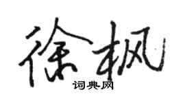 駱恆光徐楓行書個性簽名怎么寫
