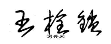 朱錫榮王栓鎖草書個性簽名怎么寫