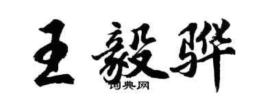 胡問遂王毅驊行書個性簽名怎么寫