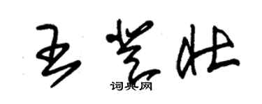 朱錫榮王登壯草書個性簽名怎么寫