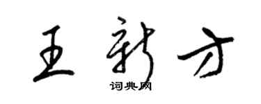 梁錦英王新方草書個性簽名怎么寫