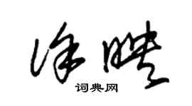 朱錫榮徐映草書個性簽名怎么寫