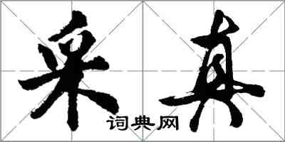 胡問遂采真行書怎么寫