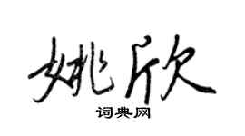 王正良姚欣行書個性簽名怎么寫