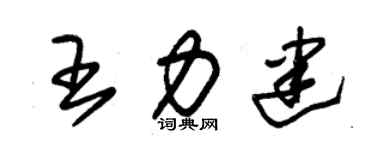 朱錫榮王力建草書個性簽名怎么寫