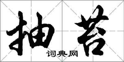 胡問遂抽苔行書怎么寫