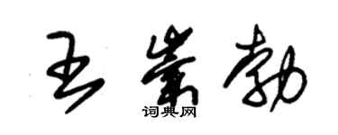 朱錫榮王崇勃草書個性簽名怎么寫