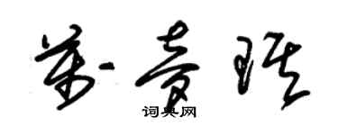 朱錫榮萬夢琪草書個性簽名怎么寫