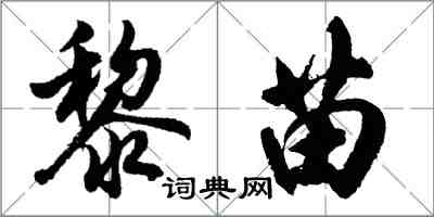 胡問遂黎苗行書怎么寫