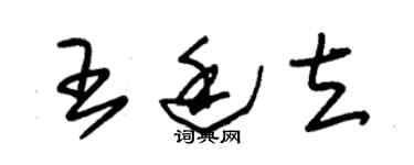 朱錫榮王廷立草書個性簽名怎么寫