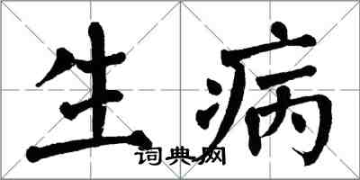 翁闓運生病楷書怎么寫