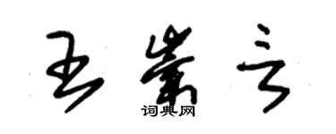 朱錫榮王崇言草書個性簽名怎么寫