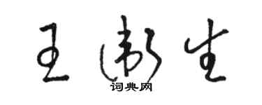 駱恆光王衛生草書個性簽名怎么寫