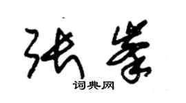 朱錫榮張峰草書個性簽名怎么寫