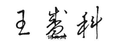 駱恆光王盛科草書個性簽名怎么寫