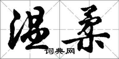 胡問遂溫柔行書怎么寫