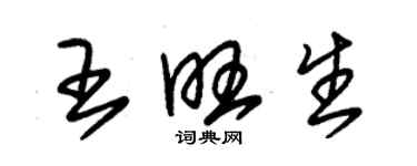 朱錫榮王旺生草書個性簽名怎么寫