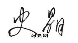 駱恆光史晶草書個性簽名怎么寫