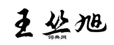 胡問遂王叢旭行書個性簽名怎么寫