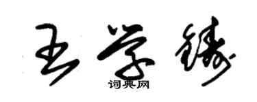 朱錫榮王學鑄草書個性簽名怎么寫