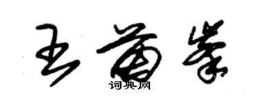 朱錫榮王苗峰草書個性簽名怎么寫