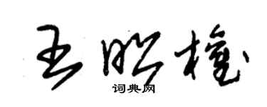 朱錫榮王昭權草書個性簽名怎么寫