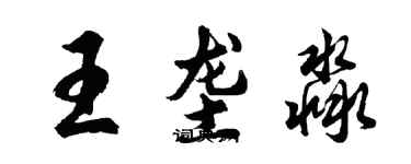 胡問遂王壟淼行書個性簽名怎么寫