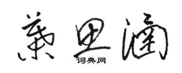 駱恆光葉思涵草書個性簽名怎么寫