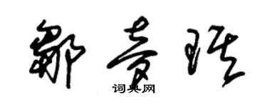 朱錫榮鄒夢琪草書個性簽名怎么寫