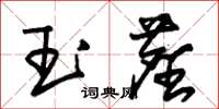 朱錫榮玉塵草書怎么寫
