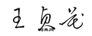 駱恆光王貞花草書個性簽名怎么寫