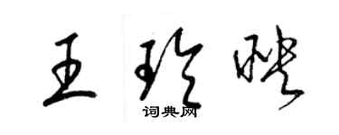 梁錦英王玲映草書個性簽名怎么寫