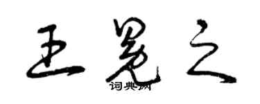 曾慶福王冕之草書個性簽名怎么寫