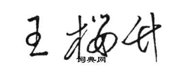 駱恆光王櫻竹草書個性簽名怎么寫