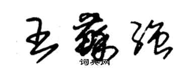 朱錫榮王蘇強草書個性簽名怎么寫