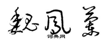 曾慶福魏鳳蘭草書個性簽名怎么寫