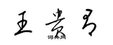 梁錦英王貴有草書個性簽名怎么寫