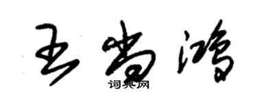 朱錫榮王尚鴻草書個性簽名怎么寫