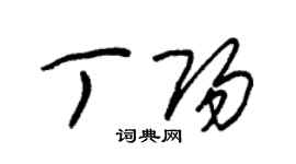 朱錫榮丁陽草書個性簽名怎么寫