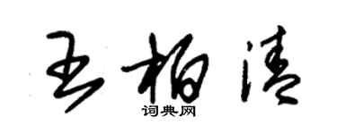 朱錫榮王柏清草書個性簽名怎么寫