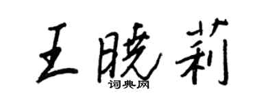 王正良王曉莉行書個性簽名怎么寫