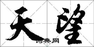 胡問遂天望行書怎么寫