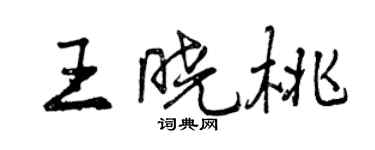 曾慶福王曉桃行書個性簽名怎么寫