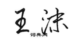 駱恆光王沫行書個性簽名怎么寫