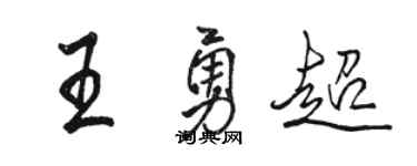 駱恆光王勇超行書個性簽名怎么寫