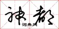 朱錫榮神都草書怎么寫